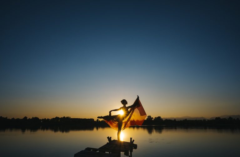 ballerina, lake, sunset-4362282.jpg