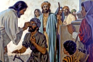 Jesus heals the blind