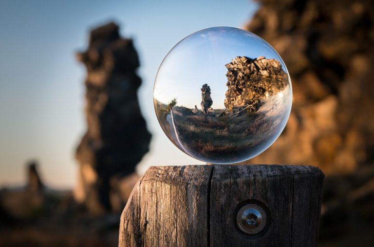 glass ball, devil's wall, creation