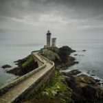 lighthouse, bridge, crossing