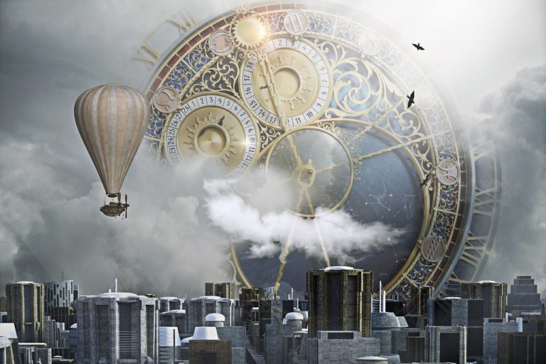 steampunk, city, clock-3006650.jpg